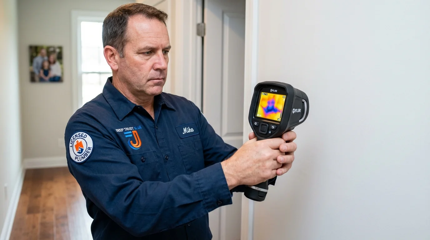 Thermal imaging leak detection by Johns Plumbing LLC in Cape Girardeau